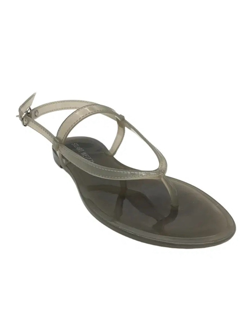 Stuart Weitzman Women's Summer Jelly Sandal Flannel size 6